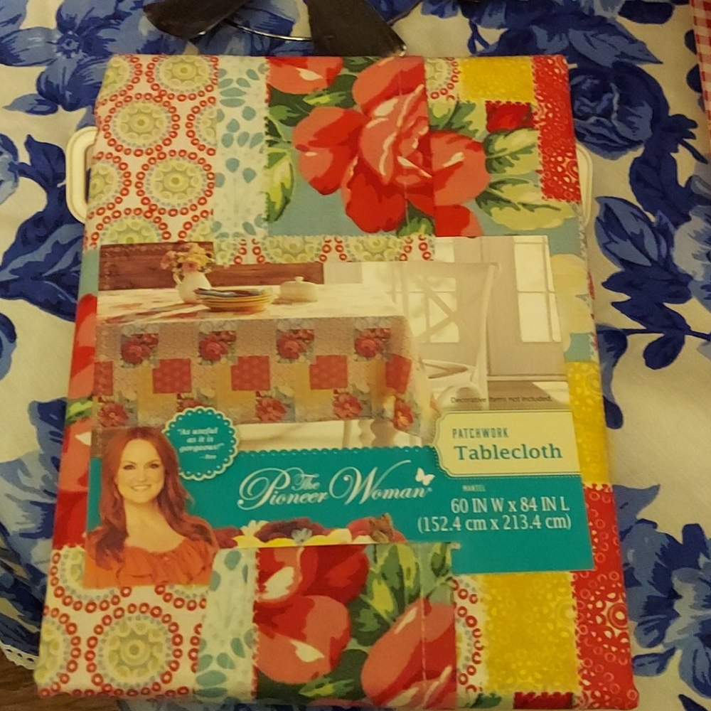 Patchwork Pioneer  woman tablecloth 60x84